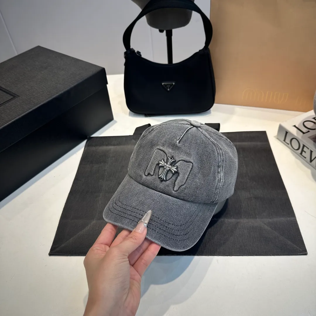 P60 Crow Heart baseball cap, retro cowboy cap, head circumference 57.cm